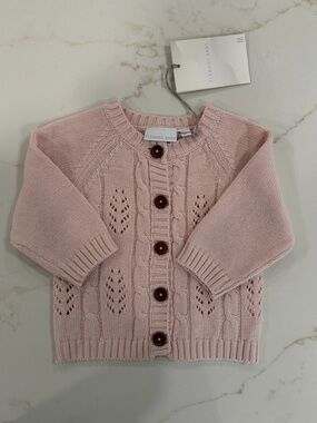 Baby Pink Knit Cardigan